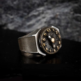 Clock Design Micro Detailed Spinner Ring