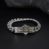 Sterling Silver Personalized Eagle Bracelet