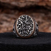 Oval Exclusive Stoneless Silver Ring