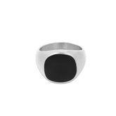 ROUND ONYX RING