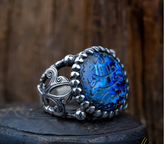 Basmala Abalone Islamic Ring – BismillahiRahmaniRahim
