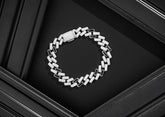 Black Iced Cuban Link Men Bracelet