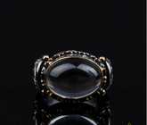 Masterpiece Collection Dur Al Najaf Elegant Gilded Oxidized Ring