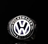 Car Logo Micro Zircon Detailed Ring for Volkswagen Owners No2