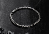 Dragon Textured Cuban Link Men Bracelet
