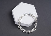 Textured Dual Link Men Bracelet