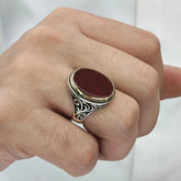 Classic Aqeeq Turkish-925 Silver Ring