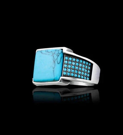 Timeless Turquoise Ring -Silver