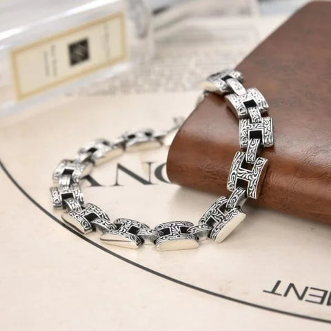 Sterling Silver Vintage Letter H Bracelet