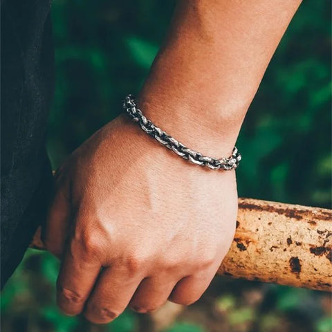 Sterling Silver Handmade Hammered Bracelet