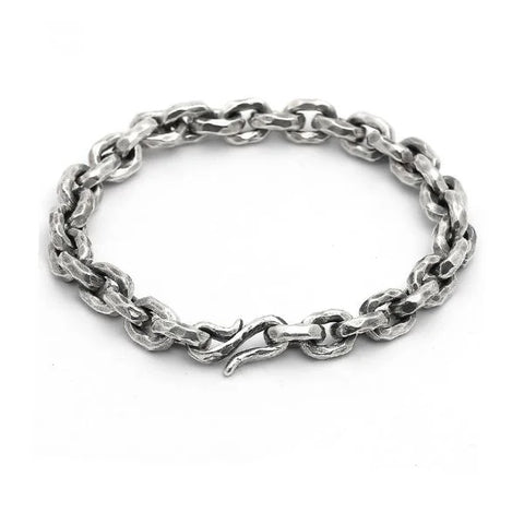 Sterling Silver Handmade Hammered Bracelet