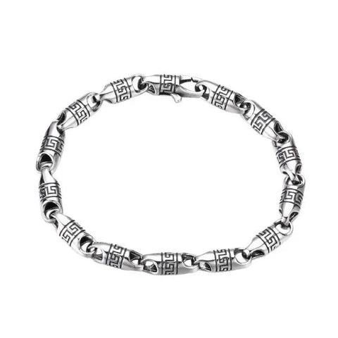 Sterling Silver Vintage Lucky Bucket Bead Bracelet