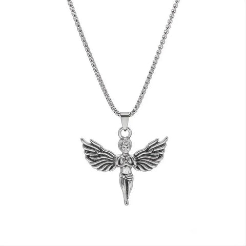 Greek Angel Silver Chain