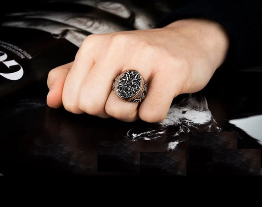 Oval Exclusive Stoneless Silver Ring