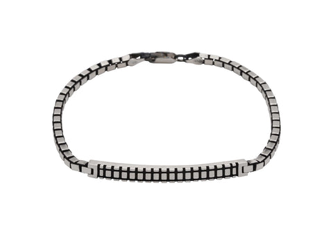 Arched Bridge Box Link Men Bracelet