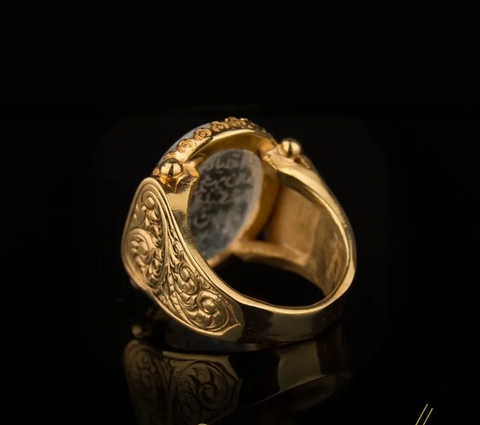 Hun Collection Dur Al Najaf Ayat Al Kursi Men Ring
