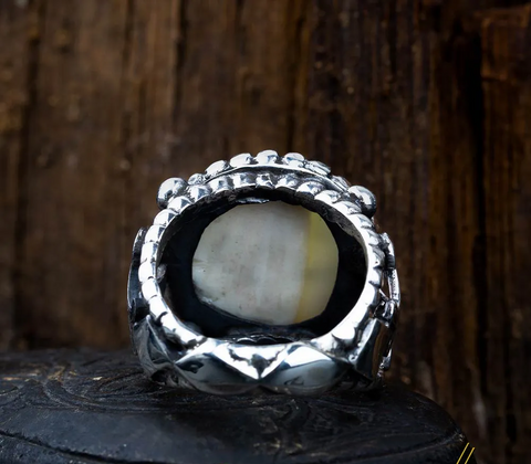 Basmala Mother of Pearl Islamic Ring – BismillahiRahmaniRahim