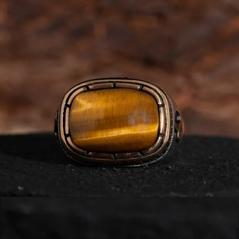 Ala Collection Tiger Eye Men Ring