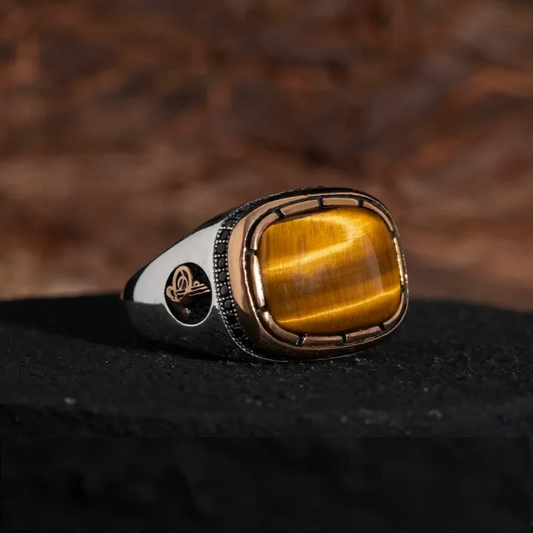Ala Collection Tiger Eye Men Ring