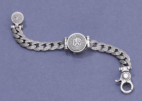 Fearless Tiger Rotating Men Bracelet