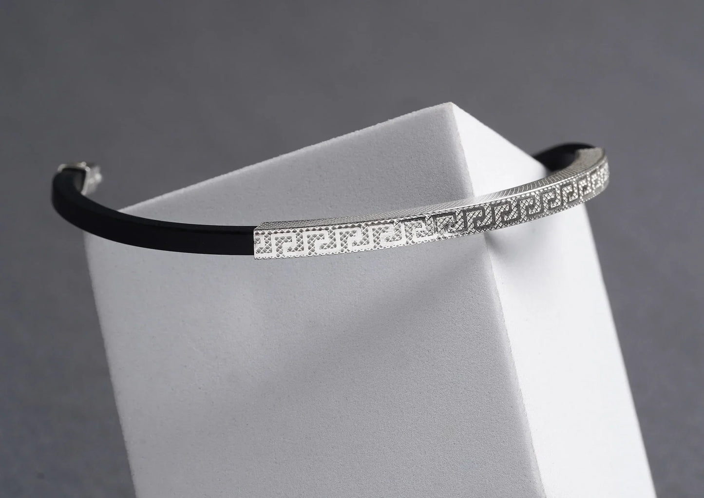 Greek Key Wrist Men  Band