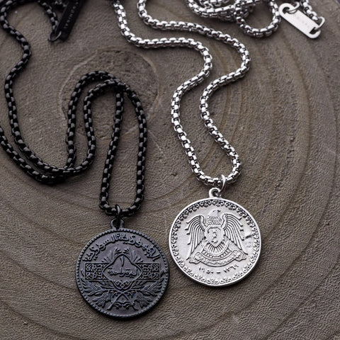 Country Coin Necklace  Men