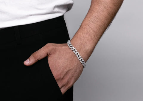 Iced Out Cuban Link Men Bracelet