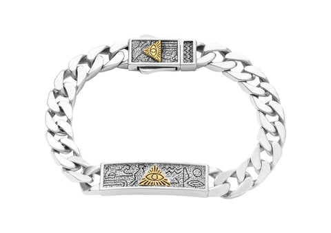 Illuminati Cuban Men Bracelet