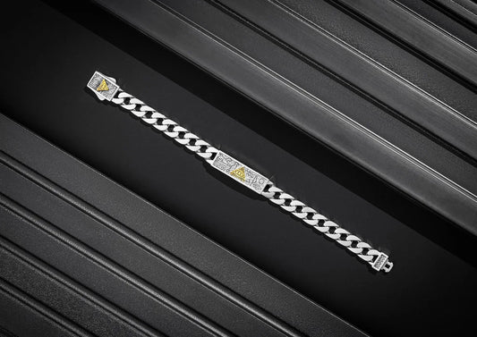 Illuminati Cuban Men Bracelet
