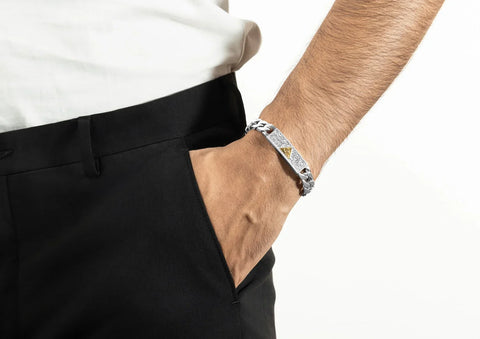 Illuminati Cuban Men Bracelet