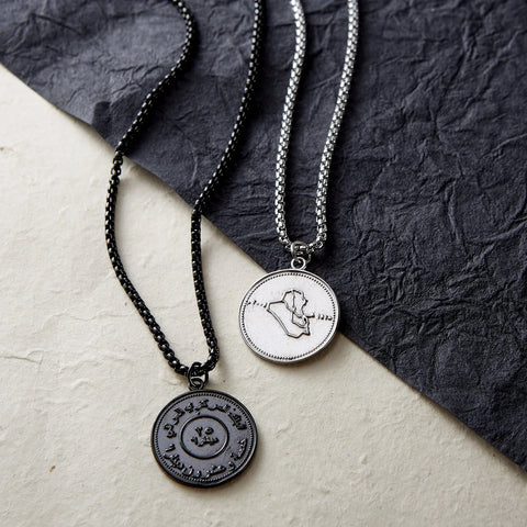 Country Coin Necklace  Men