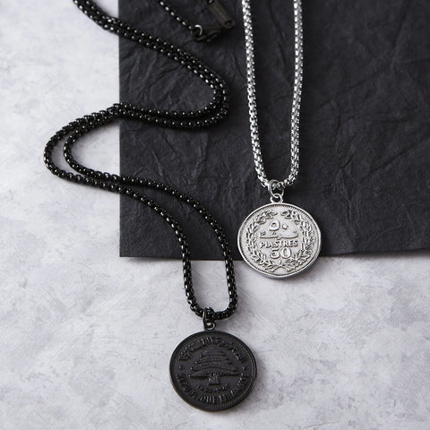Country Coin Necklace  Men