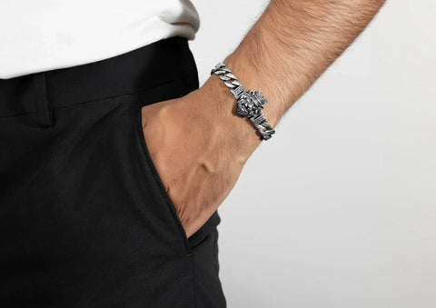 Lion King Oxidised Bracelet