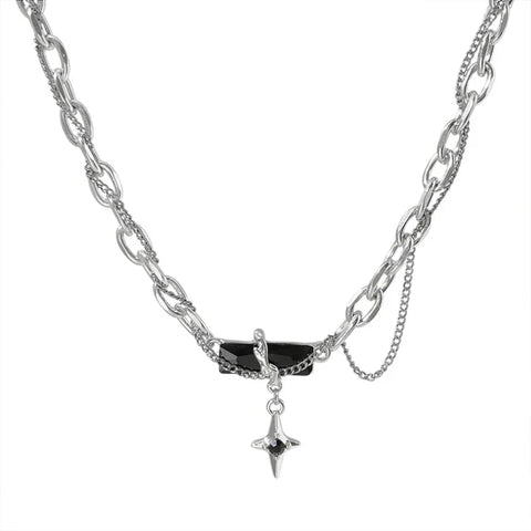 Rugged Black Modern Chain
