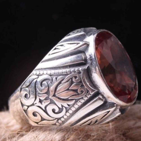 Color Changing 925 Sterling Original Alexandrite Stone Mens Ring