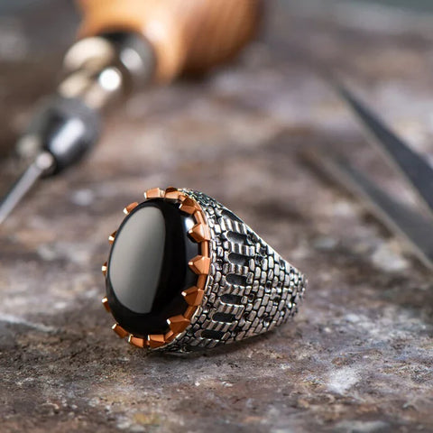 Castle Wall Turkish Ring-925