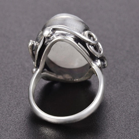 New Vintage 925 Sterling Silver Moon Stone Ring IS2 IS1 VAL1 NS3