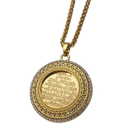 AYATUL KURSI Crystal Pendant necklace for Men and Women NS2 IS1 IS2