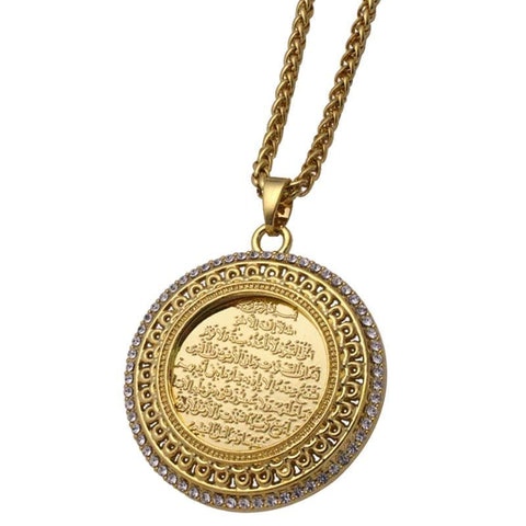 AYATUL KURSI Crystal Pendant necklace for Men and Women NS2 IS1 IS2